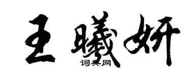 胡問遂王曦妍行書個性簽名怎么寫