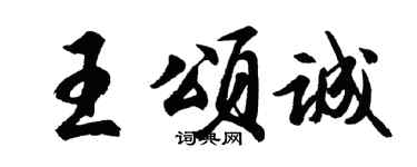 胡問遂王頌誠行書個性簽名怎么寫