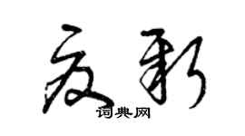 曾慶福夏新草書個性簽名怎么寫