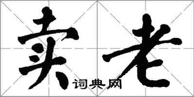 翁闓運賣老楷書怎么寫