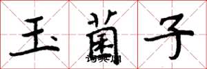 周炳元玉菌子楷書怎么寫