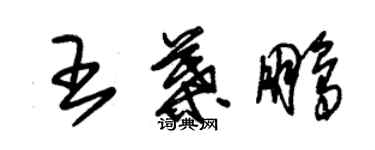 朱錫榮王葉鵬草書個性簽名怎么寫