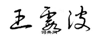 曾慶福王霞波草書個性簽名怎么寫