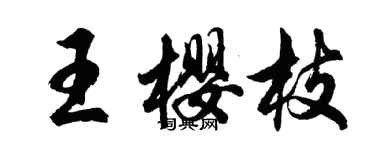 胡問遂王櫻枝行書個性簽名怎么寫