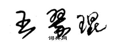 朱錫榮王翠琨草書個性簽名怎么寫