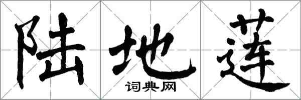 翁闓運陸地蓮楷書怎么寫