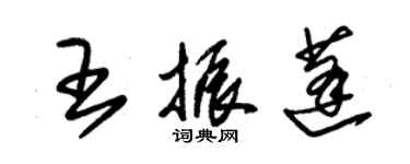 朱錫榮王振蓬草書個性簽名怎么寫