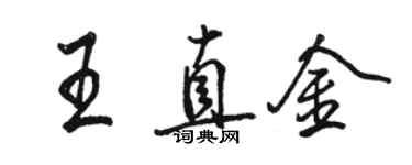 駱恆光王直金行書個性簽名怎么寫