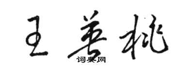 駱恆光王英桃草書個性簽名怎么寫