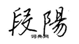 王正良段陽行書個性簽名怎么寫