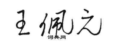 駱恆光王佩元草書個性簽名怎么寫