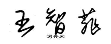朱錫榮王智菲草書個性簽名怎么寫