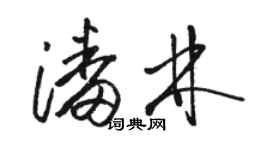 駱恆光潘林草書個性簽名怎么寫