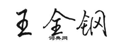 駱恆光王全鋼行書個性簽名怎么寫