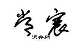 朱錫榮常宸草書個性簽名怎么寫