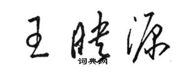 駱恆光王映源草書個性簽名怎么寫