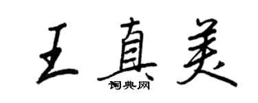 王正良王真美行書個性簽名怎么寫