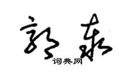 朱錫榮郭泰草書個性簽名怎么寫