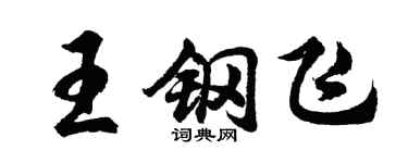 胡問遂王鋼飛行書個性簽名怎么寫