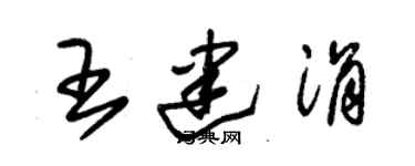 朱錫榮王建涓草書個性簽名怎么寫