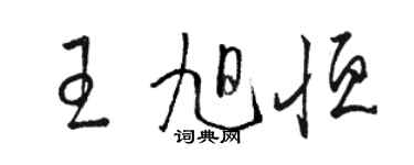 駱恆光王旭恆草書個性簽名怎么寫