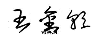 朱錫榮王金朝草書個性簽名怎么寫