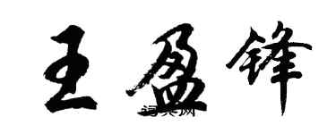 胡問遂王盈鋒行書個性簽名怎么寫