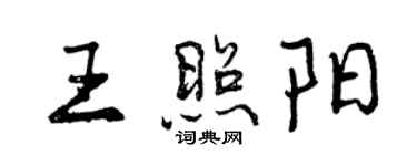 曾慶福王照陽行書個性簽名怎么寫