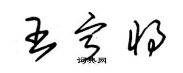 朱錫榮王寧將草書個性簽名怎么寫