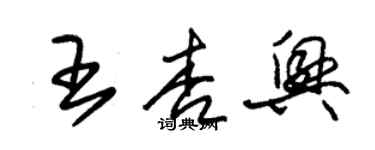 朱錫榮王杏興草書個性簽名怎么寫