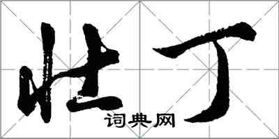 胡問遂壯丁行書怎么寫