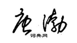 朱錫榮唐渤草書個性簽名怎么寫