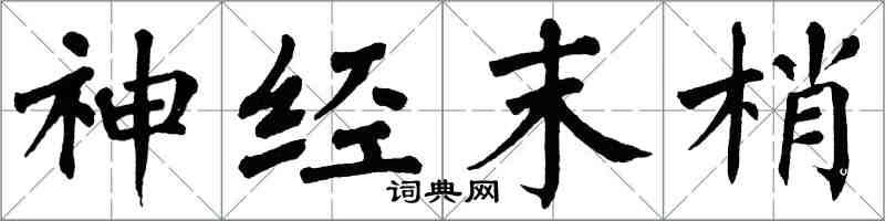 翁闓運神經末梢楷書怎么寫