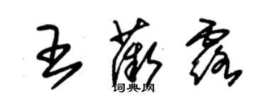 朱錫榮王薇露草書個性簽名怎么寫
