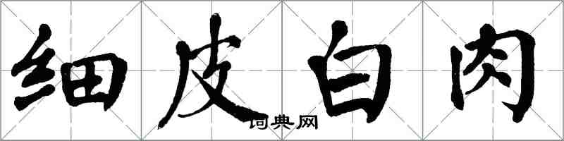 翁闓運細皮白肉楷書怎么寫