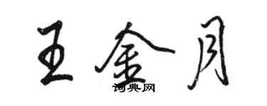 駱恆光王金月行書個性簽名怎么寫