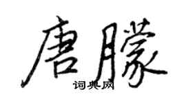 王正良唐朦行書個性簽名怎么寫