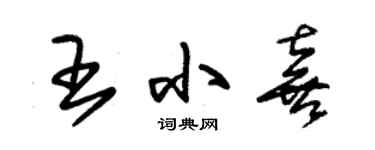 朱錫榮王小喜草書個性簽名怎么寫