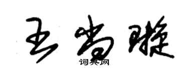 朱錫榮王尚璇草書個性簽名怎么寫