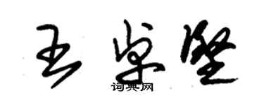 朱錫榮王卓堅草書個性簽名怎么寫