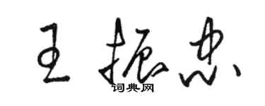 駱恆光王振忠草書個性簽名怎么寫