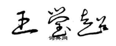 曾慶福王瑩超草書個性簽名怎么寫