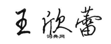 駱恆光王欣蕾行書個性簽名怎么寫