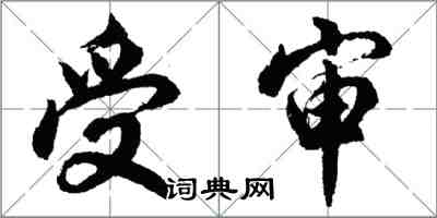 胡問遂受審行書怎么寫