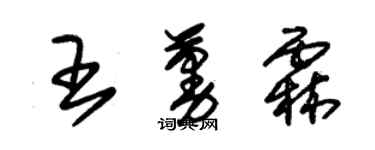 朱錫榮王蔓霖草書個性簽名怎么寫