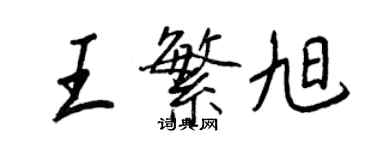 王正良王繁旭行書個性簽名怎么寫