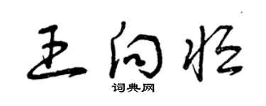 曾慶福王向恆草書個性簽名怎么寫