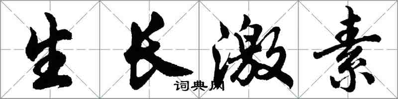 胡問遂生長激素行書怎么寫