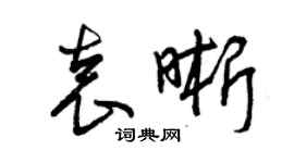 曾慶福袁晰草書個性簽名怎么寫