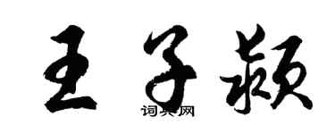 胡問遂王子潁行書個性簽名怎么寫